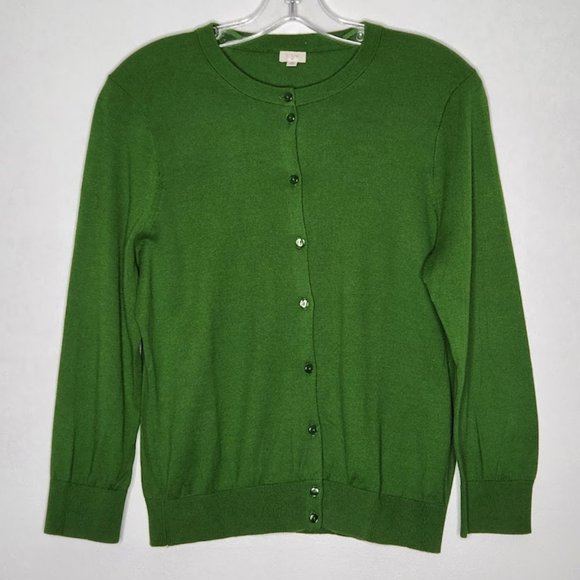 J. Crew Factory Sweaters - J. Crew Button Front Cotton Cardigan Sweater